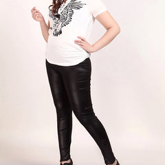 Black PU Leather Pants InsStreet