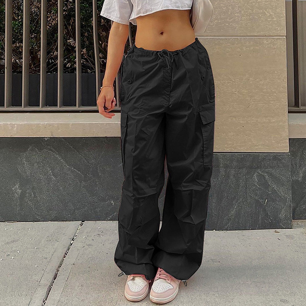 Cargo Pants Straight Wide Leg Loose Casual Trousers InsStreet
