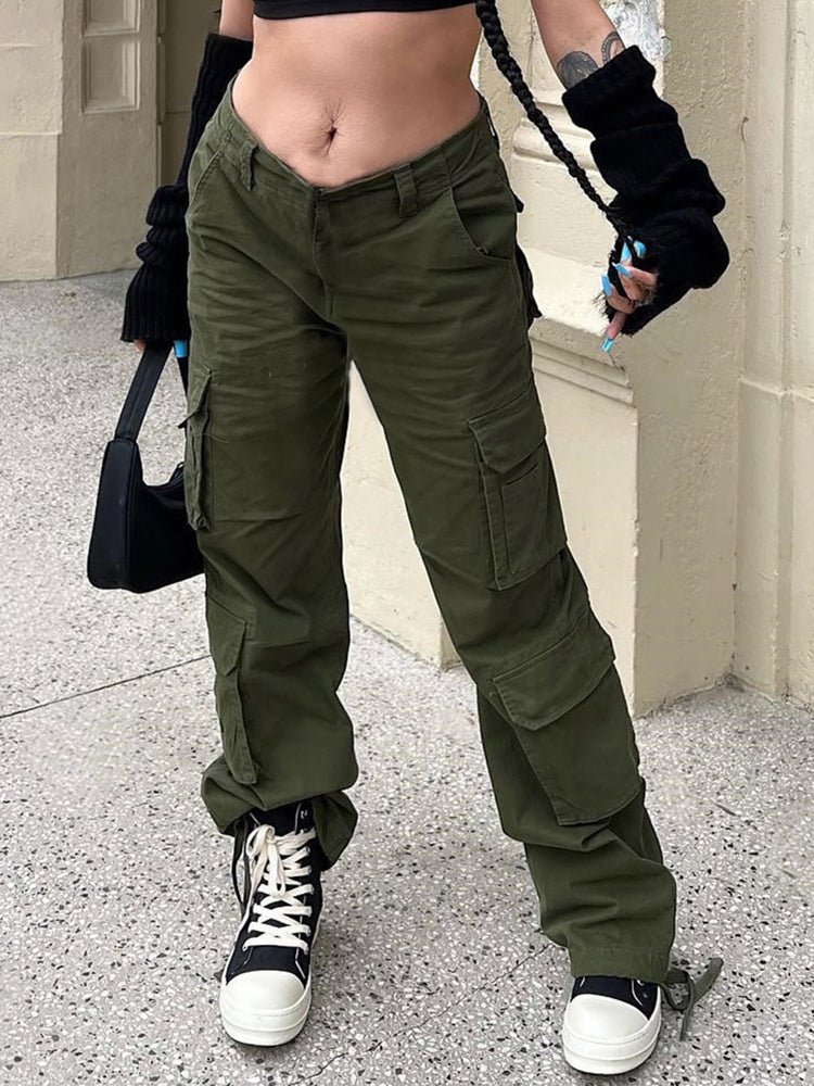 Casual Low Waist Vintage Cargo Jeans InsStreet