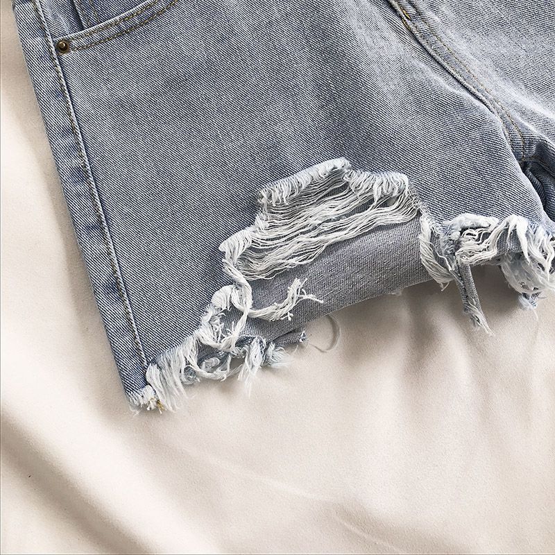 Casual High Waist Denim Shorts InsStreet