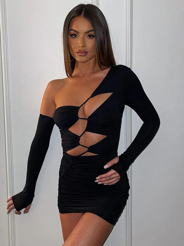 Fashion Cut Out Bandage Club Bodycon Mini Dress InsStreet