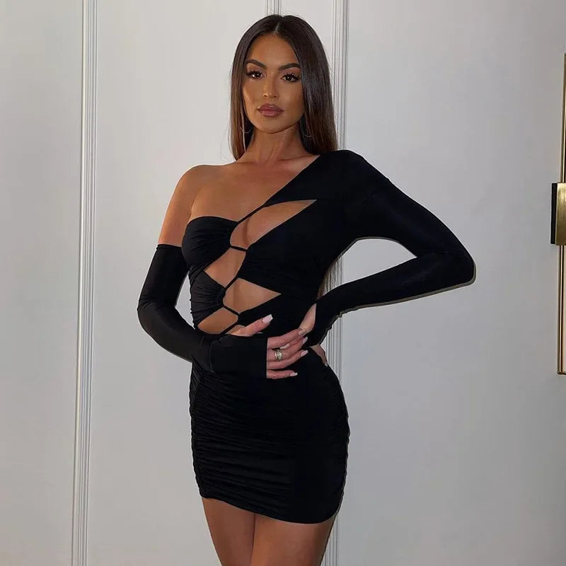 Fashion Cut Out Bandage Club Bodycon Mini Dress InsStreet