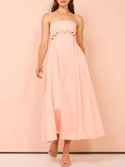 Midi Dress Stylish In Cloud Pink InsStreet