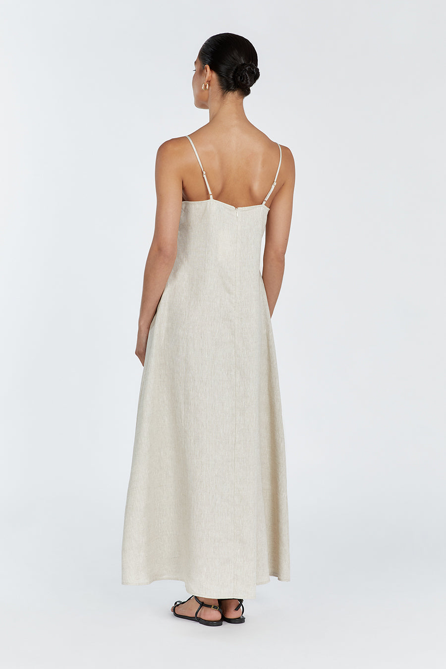 Jem Natural Stylish Linen Maxi Dress InsStreet