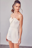 Your One + Only Strapless Romper - White Ins Street