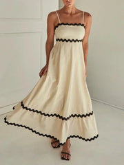 New Fashion Sexy Strapless Strap Women Long Boho Dress InsStreet