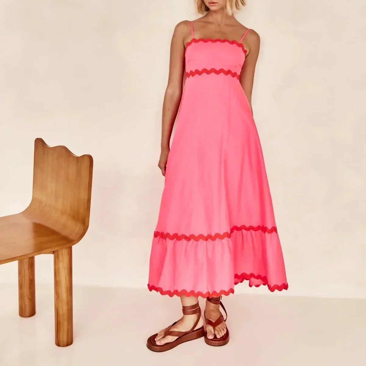New Fashion Sexy Strapless Strap Women Long Boho Dress InsStreet