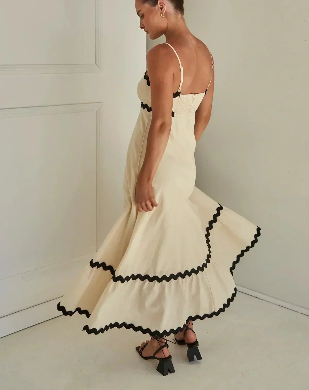 New Fashion Sexy Strapless Strap Women Long Boho Dress InsStreet