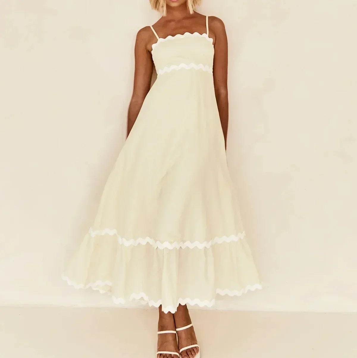 New Fashion Sexy Strapless Strap Women Long Boho Dress InsStreet
