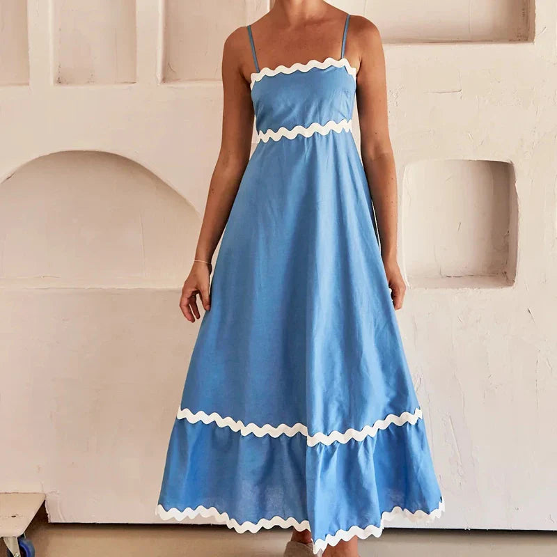 New Fashion Sexy Strapless Strap Women Long Boho Dress InsStreet