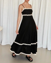 New Fashion Sexy Strapless Strap Women Long Boho Dress InsStreet