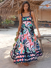 Summer Holiday Elegant Vintage Sling Long Maxi Boho Dress InsStreet