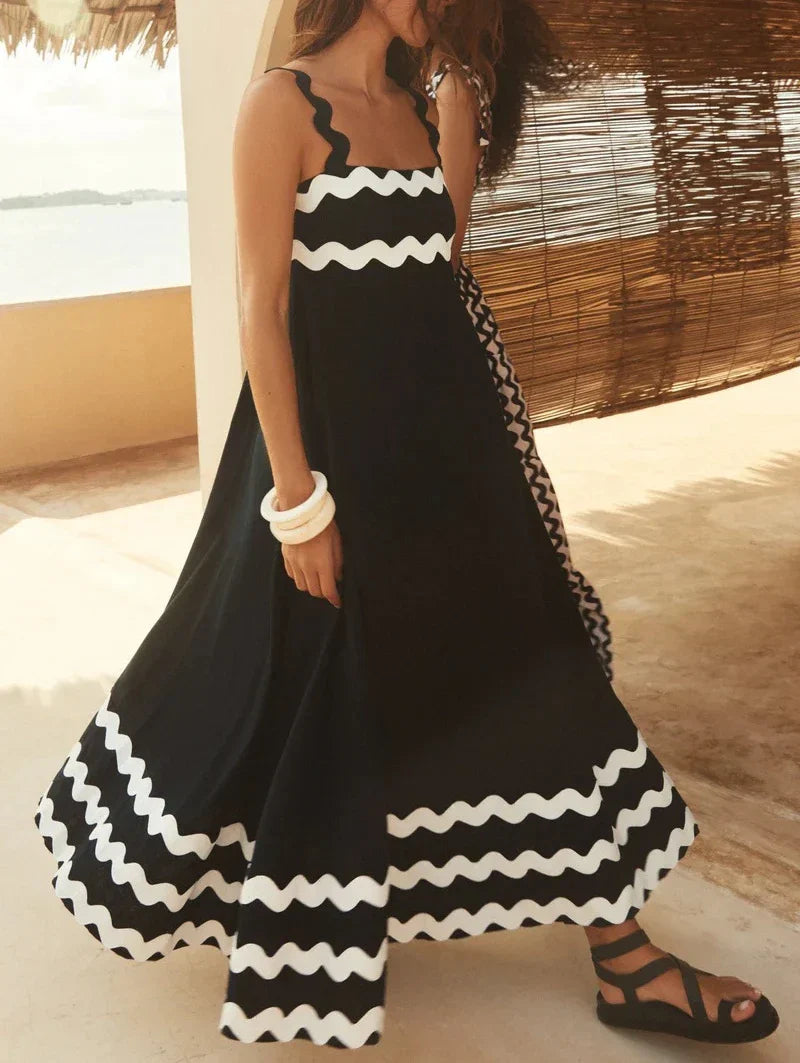 Summer Holiday Elegant Vintage Sling Long Maxi Boho Dress InsStreet