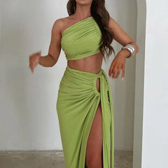 Fashion Asymmetric Sleeveless Maxi Dress InsStreet