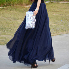 Fashion Chiffon Long Skirts InsStreet