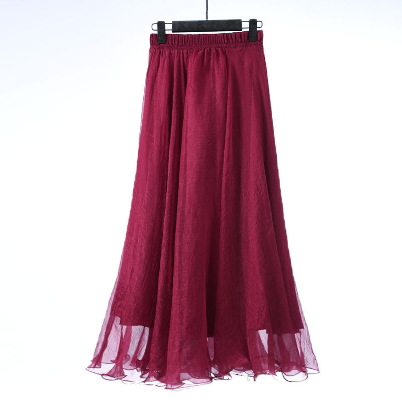 Fashion Chiffon Long Skirts InsStreet