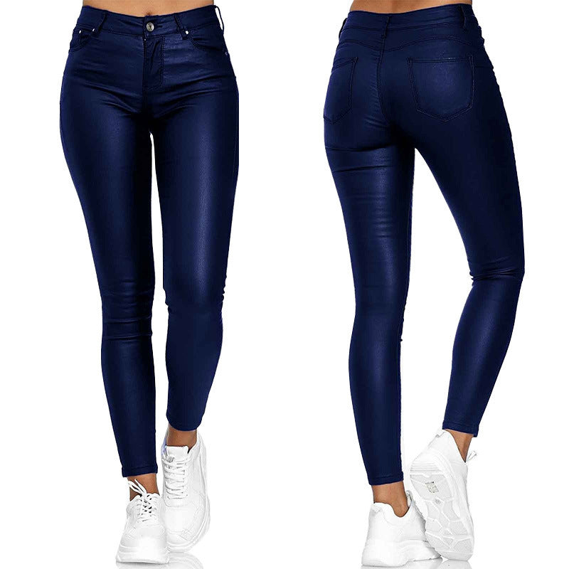 Female Leather Leggings Pants InsStreet