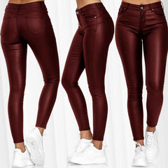 Female Leather Leggings Pants InsStreet