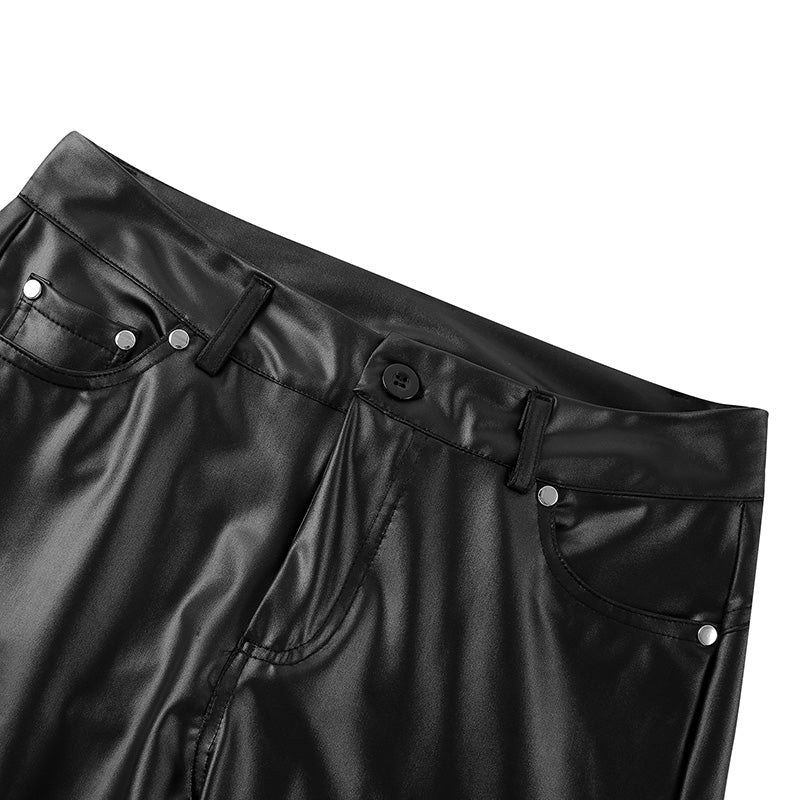 Female Leather Leggings Pants InsStreet