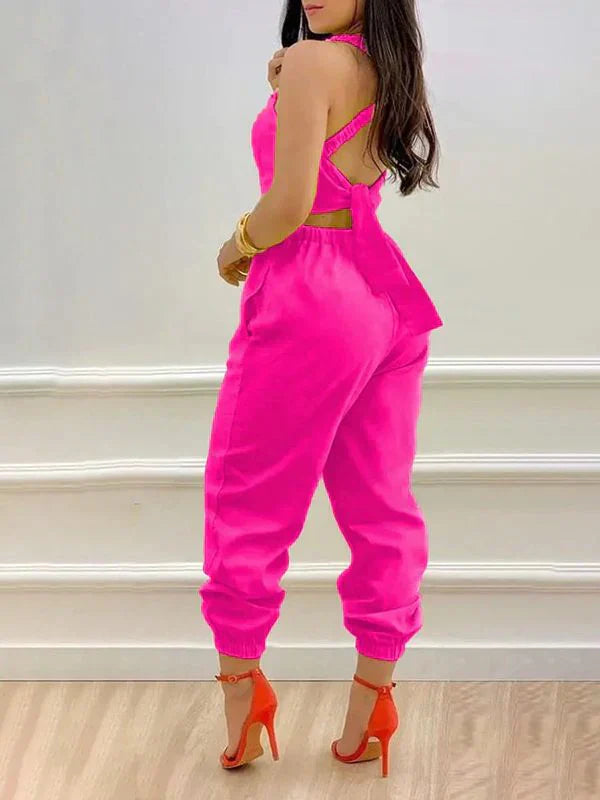 Tied Back Jogger Jumpsuit Ins Street