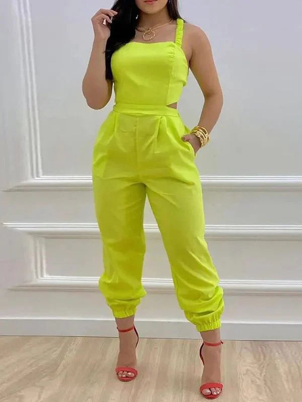 Tied Back Jogger Jumpsuit Ins Street