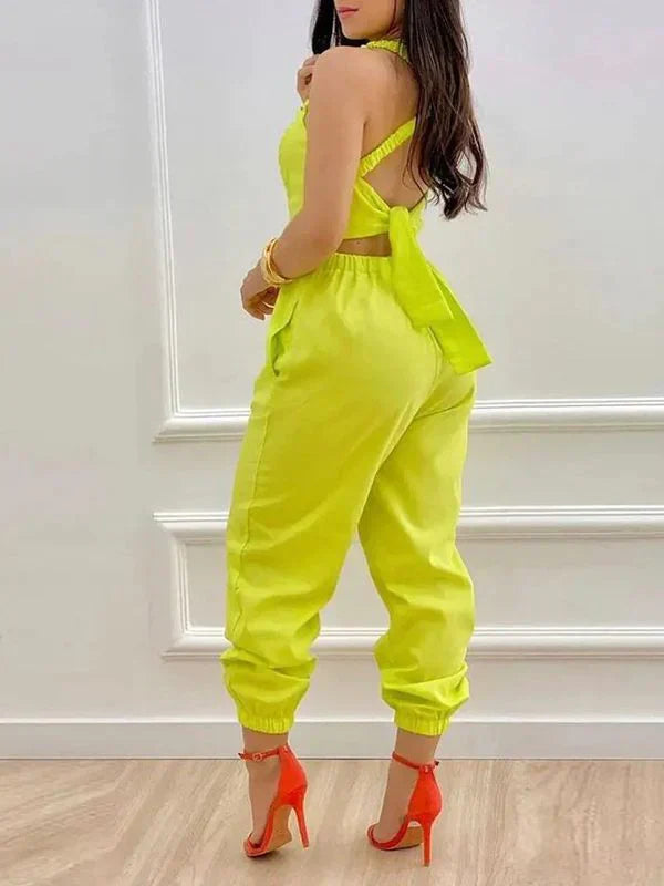 Tied Back Jogger Jumpsuit Ins Street