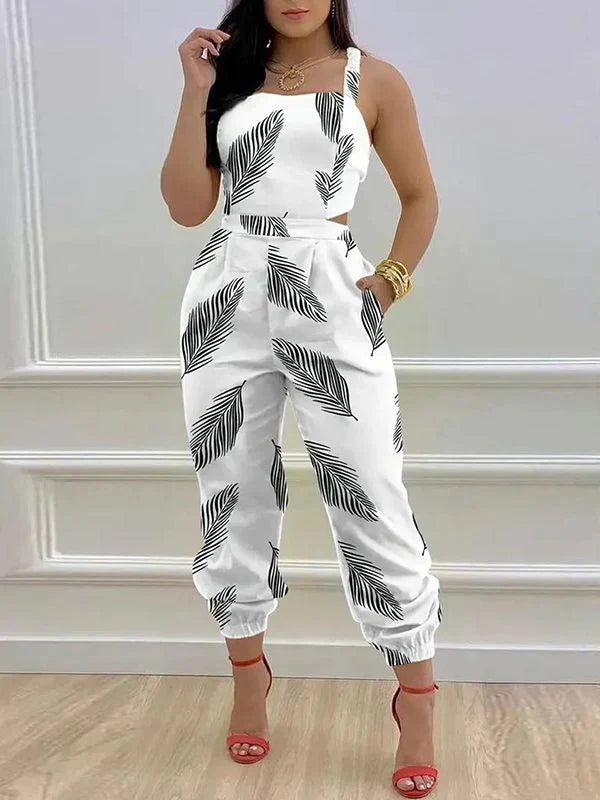 Tied Back Jogger Jumpsuit Ins Street