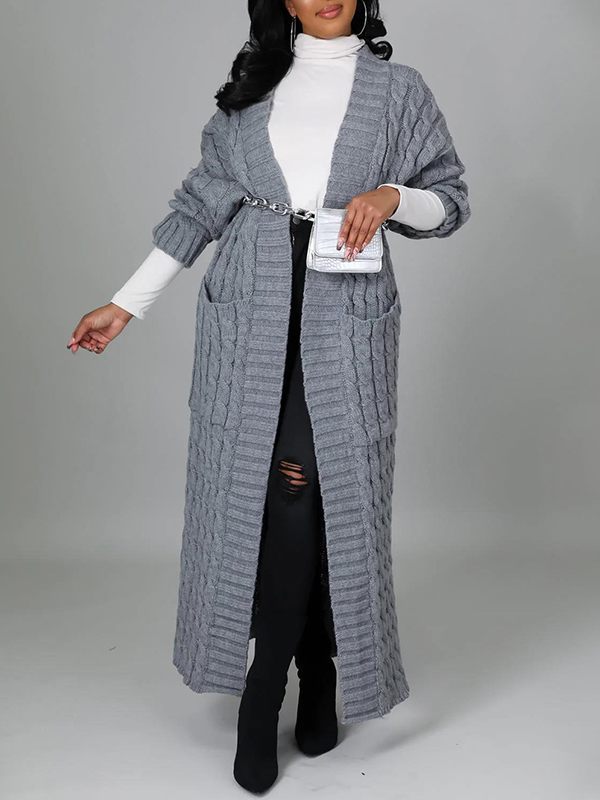 Open-Front Cardigan with Pockets Ins Street