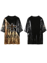 Logo Sequin Dress Ins Street