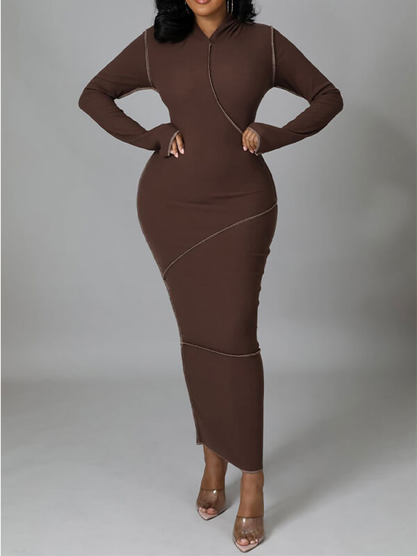 Inside-Out Hooded Dress Ins Street