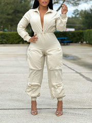 Zip-Front Cargo Jumpsuit--Clearance Ins Street