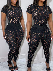 Ripped Top & Pants Set Ins Street