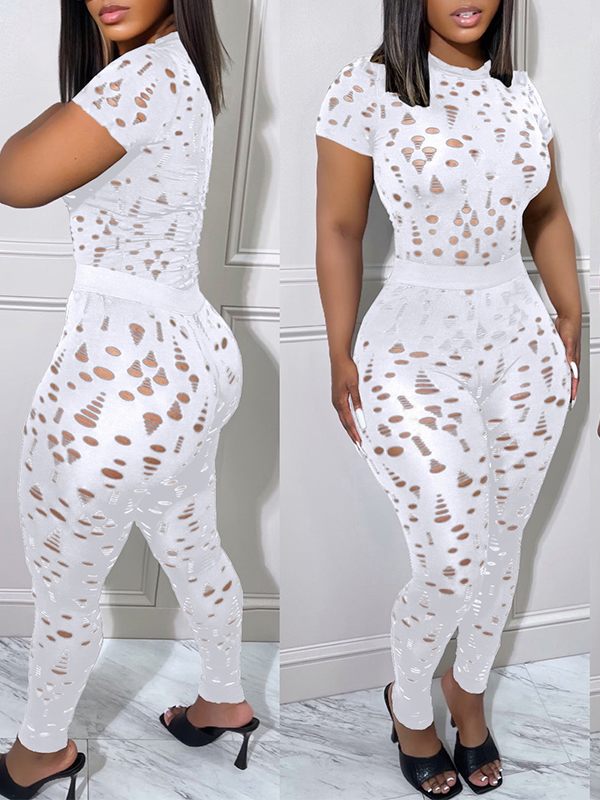 Ripped Top & Pants Set Ins Street