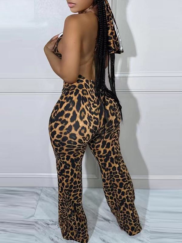 Leopard Cami Jumpsuit Ins Street