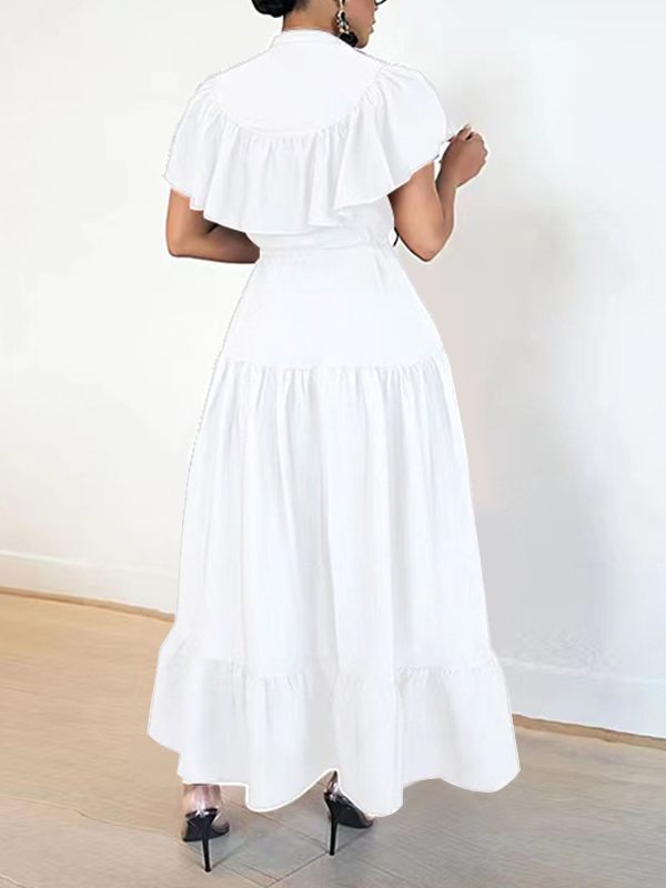 Ruffle Shirt Dress Ins Street