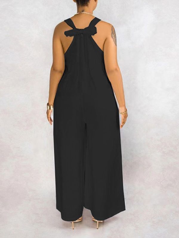 Sleeveless Side-Slit Jumpsuit Ins Street