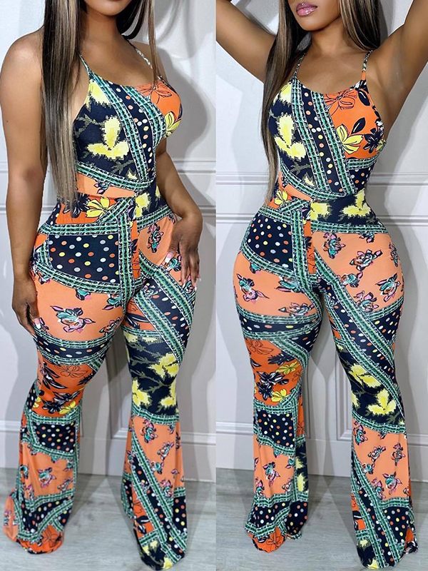 Printed Cami Jumpsuit Ins Street