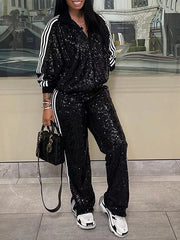 Sequin Jacket & Pants Set Ins Street