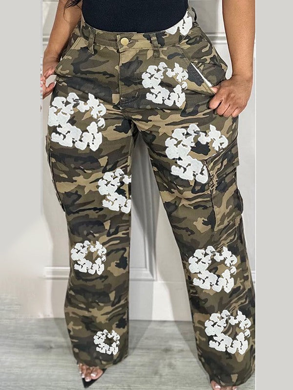 Camo Cargo Pants Ins Street