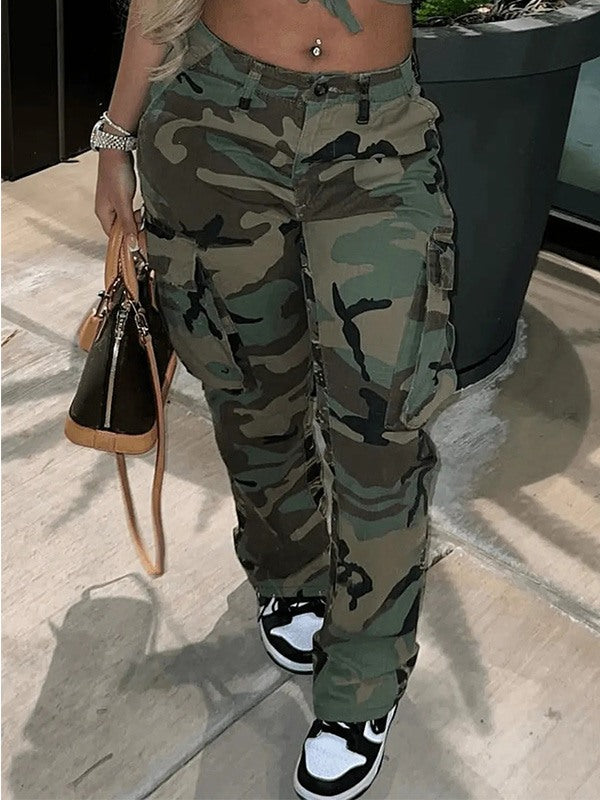 Camo Cargo Pants Ins Street