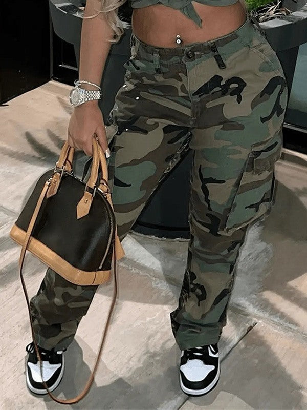 Camo Cargo Pants Ins Street