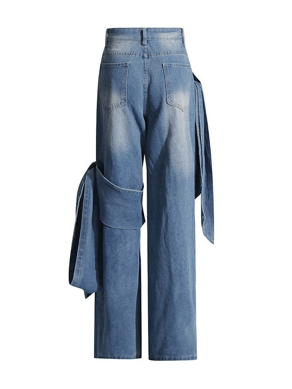 Bowknot Jeans Ins Street