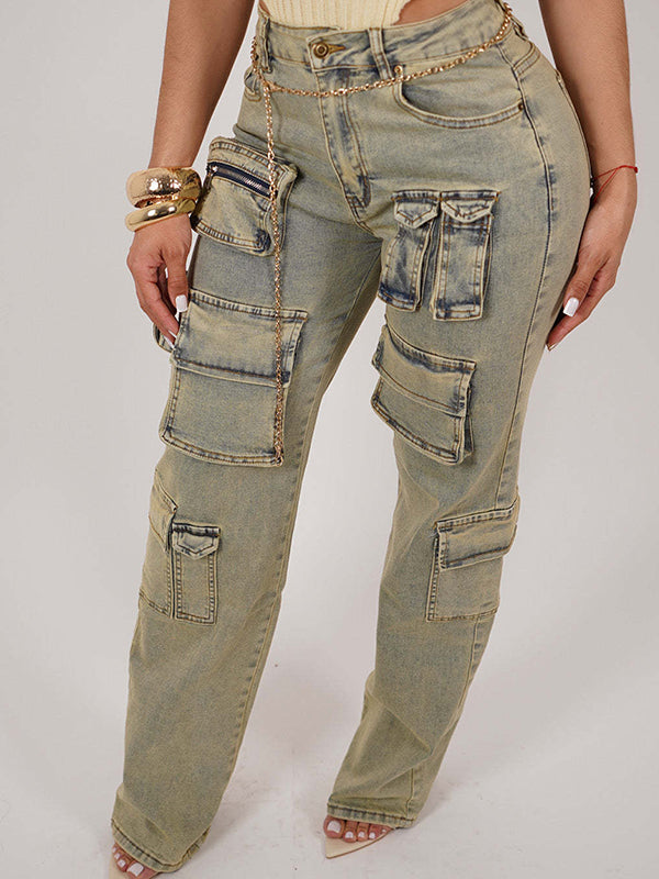 Vintage Cargo Jeans Ins Street