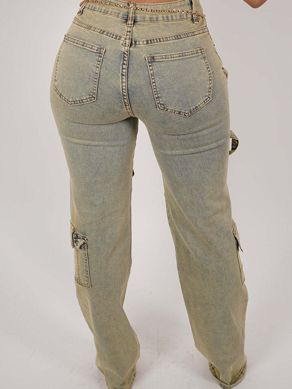 Vintage Cargo Jeans Ins Street