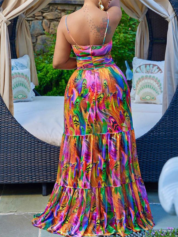 Printed Cami Dress Ins Street