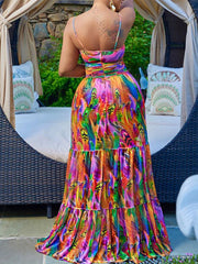 Printed Cami Dress Ins Street