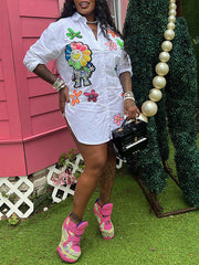 Studded Shirt Dress Ins Street