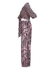 Printed Tied Shirt & Pants Set Ins Street