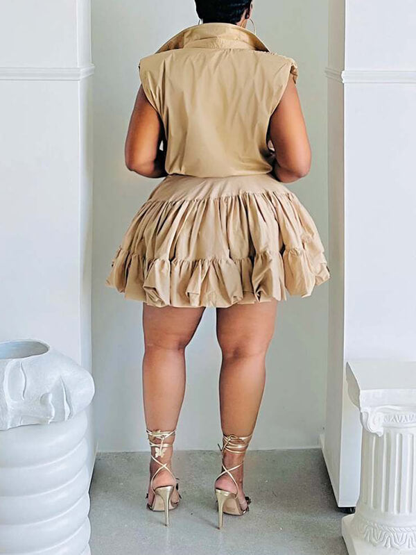 Sleeveless Shirt & Skort Set Ins Street