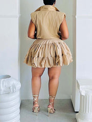 Sleeveless Shirt & Skort Set Ins Street